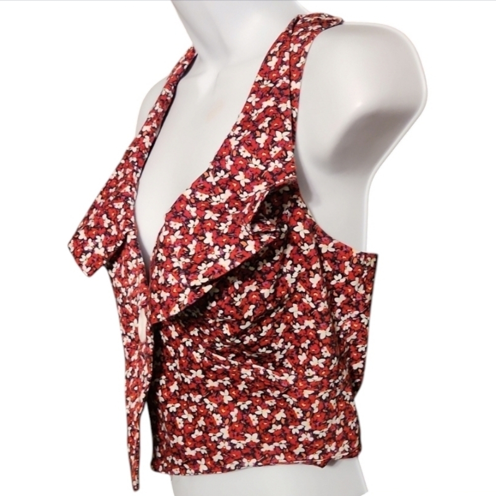 XOXO Floral Ruffle Racerback Vest - Picture 2 of 7